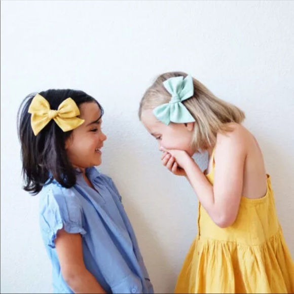 Brand New Set of 2 Peach Bows - Picture 6 of 8